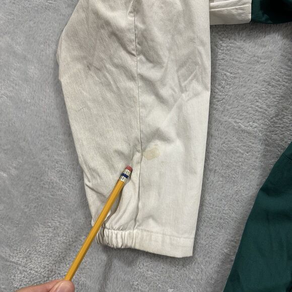 Adidas Full Zip‎ Windbreaker Hooded Jacket Men L Green Blue White Active - Picture 6 of 16